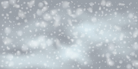 Snowflakes, snowfall.