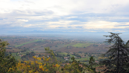 wide valley on Central Italy