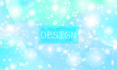 Unicorn rainbow. Fluid shapes composition.