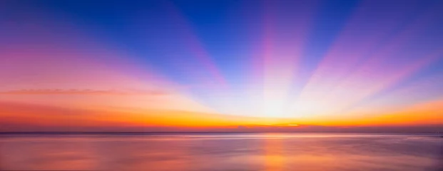 Zelfklevend Fotobehang Sunrise or sunrise over the sea. © Look Aod 27