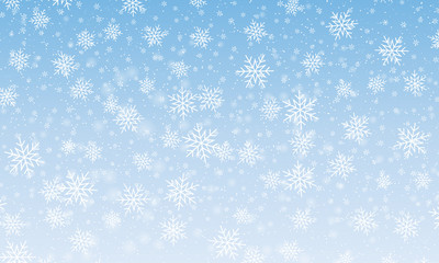 Falling snow background. Vector illustration