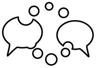 Conversation Exchange Speech Bubbles Symbol