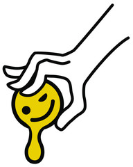Happiness Extract Drop Symbol Cartoon