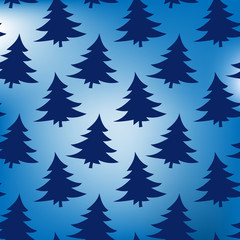 Christmas seamless pattern with christmas tree and snowflakes, vector background.Design template for wallpaper,fabric,wrapping,textile