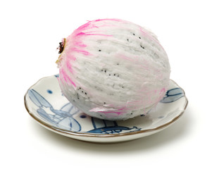 Pitaya or Dragon Fruit isolated against white background