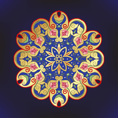 Eastern ethnic motif, traditional muslim ornament. Element for design. Vector illustration