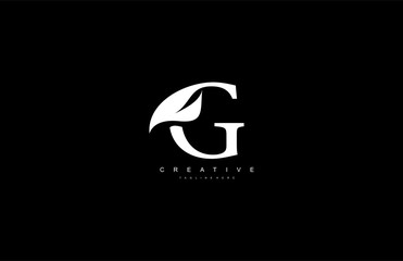 G letter luxury flourishes ornate logotype