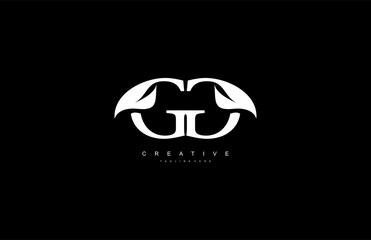 GG letter luxury flourishes ornate logotype
