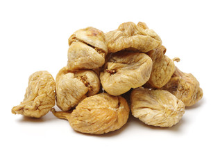 dried fig on white background 