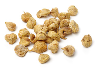 dried fig on white background 