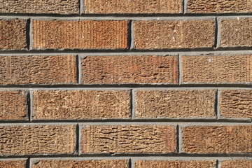 Surface Dark Brown brick wall - texture background 