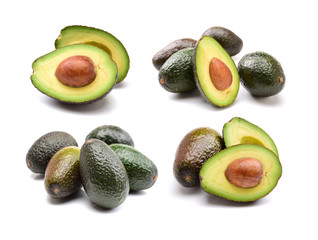 Avocado on a white background