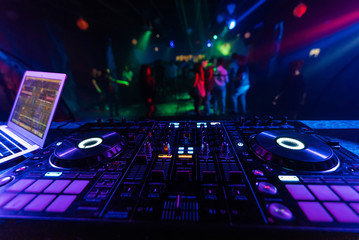 music mixer DJ controller Board for professional mixing of electronic music