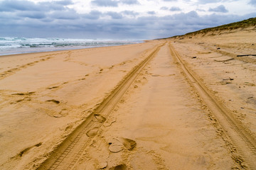 Mimizan, Zatoka Biskajska,  Atlantyk, Francja © podlaski49