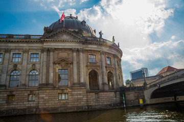 Berlin, Germany: The Bode Museum on the museum island in the Mitte district of Berlin.
