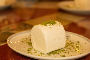 Market in turkey turkish traditional ice cream