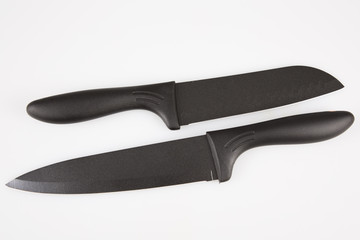 set black Chef kitchen knife