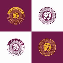 Luxury Lion Logo Vector Illustration