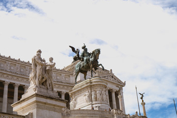 Obraz premium Monument dedicated to Vittorio Emanuele in Rome Italy