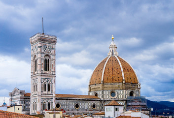 Fototapeta premium Dome of the cathedral of Florence Italy