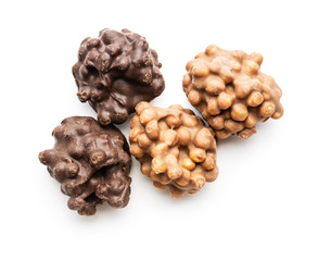 Sweet chocolate truffles.