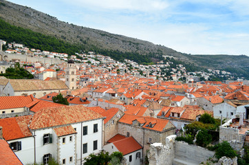 Fototapeta na wymiar Interior view of Old Town in Dubrovnik (Croatia)