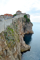 The Walls of Imperial Fortress (Old Town) in Dubrovnik (Croatia)