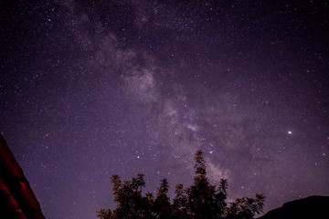 night landscape with stars