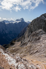 View towards Triglav peak in distance