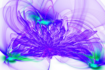 Bright flower.Abstract painting multicolor texture