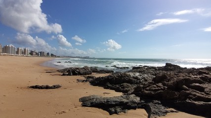 Fototapeta na wymiar Beach, Brazil, Salvador, Jardim dos Namorados.