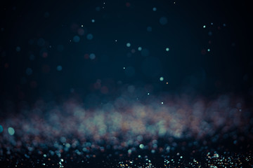 Fototapeta premium glitter vintage lights background. gold, silver, abstract lights luxury bokeh background. defocused