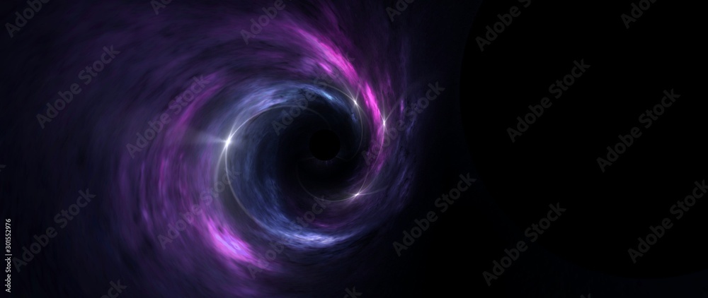 Wall mural black hole, science fiction wallpaper. beauty of deep space. colorful graphics for background, like 