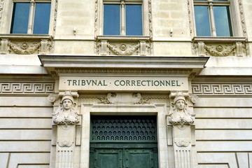 Fototapeta premium Tribunal Correctionnel. Paris. France.