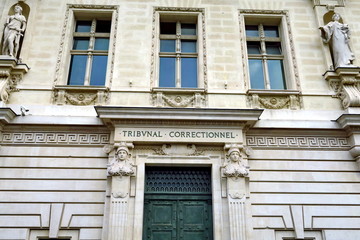Fototapeta na wymiar Tribunal Correctionnel. Paris. France.