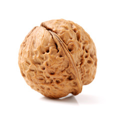 walnuts on a white background
