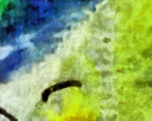 Abstract grunge background. Dirty style pattern. Simple painting art template with large textured brush strokes. Colorful pretty texture drawing by hand. Digital indigo wallpaper. Vintage backdrop.