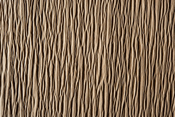 Texture background of brown wrinkled paper
