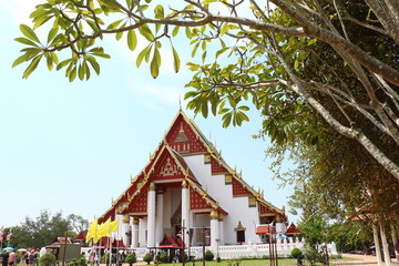 Fototapeta premium ancient temple in ayutthaya thailand