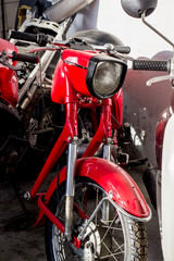 Fototapeta na wymiar The detail parts of motorcycle