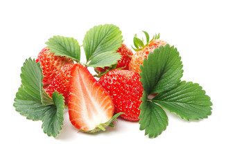 strawberry isolated over white background