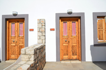 Urlaubsresidenz in typischer griechischer Architektur (Rhodos, südliche Ägäis)