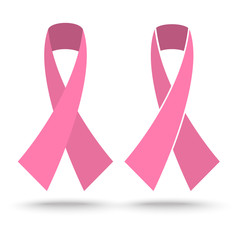 Pink ribbon illustration
