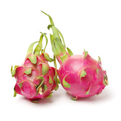 Pitaya or Dragon Fruit isolated against white background