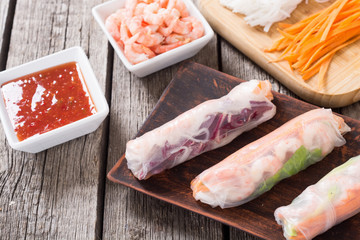 Vietnamese spring rolls