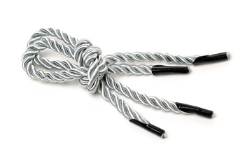 Packing bag rope on white background