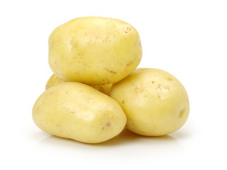 New potato isolated on white background 