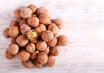 Walnuts in nut shell