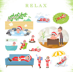 flat type Santa Claus Costume dad_relax