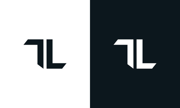 Minimalist abstract letter TL logo. This logo icon incorporate with two abstract shape in the creative process.